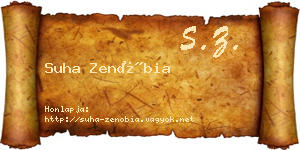 Suha Zenóbia névjegykártya